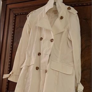 M Michael Kors White Trench Coat